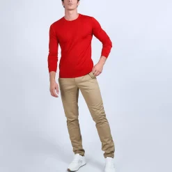 Maison Montagut Pulls>Pull Col Rond En Laine Et Soie - Barsam