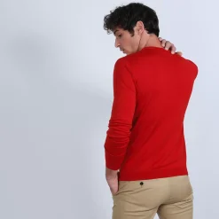 Maison Montagut Pulls>Pull Col Rond En Laine Et Soie - Barsam