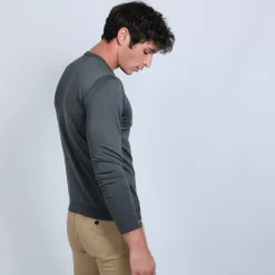 Maison Montagut Pulls>Pull Col Rond En Laine Et Soie - Barsam