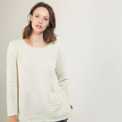 Maison Montagut Pulls>Pull Col Rond En Laine Et Soie - Bajira