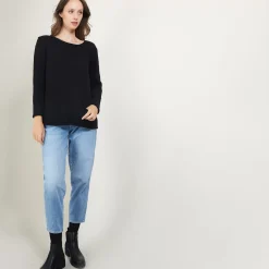 Maison Montagut Pulls>Pull Col Rond En Laine Et Soie - Bajira