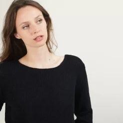 Maison Montagut Pulls>Pull Col Rond En Laine Et Soie - Bajira