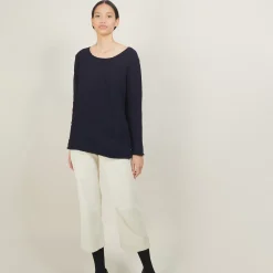 Maison Montagut Pulls>Pull Col Rond En Laine Et Soie - Bajira