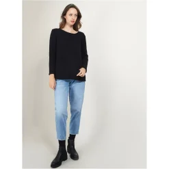 Maison Montagut Pulls>Pull Col Rond En Laine Et Soie - Bajira
