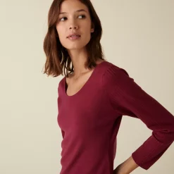 Maison Montagut T-Shirts>Pull Col Rond En Laine Merinos Maille Fine - Altesa