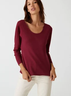 Maison Montagut T-Shirts>Pull Col Rond En Laine Merinos Maille Fine - Altesa