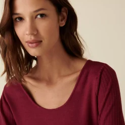 Maison Montagut T-Shirts>Pull Col Rond En Laine Merinos Maille Fine - Altesa