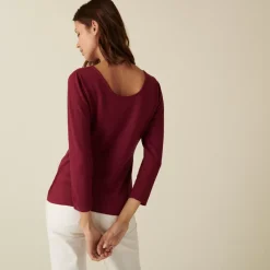 Maison Montagut T-Shirts>Pull Col Rond En Laine Merinos Maille Fine - Altesa