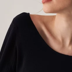 Maison Montagut T-Shirts>Pull Col Rond En Laine Merinos Maille Fine - Altesa