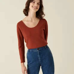 Maison Montagut T-Shirts>Pull Col Rond En Laine Merinos Maille Fine - Altesa