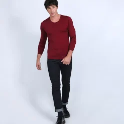 Maison Montagut Pulls>Pull Col Rond En Laine Merinos - Bardem