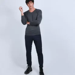Maison Montagut Pulls>Pull Col Rond En Laine Merinos - Bardem