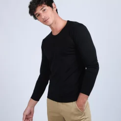 Maison Montagut Pulls>Pull Col Rond En Laine Merinos - Bardem