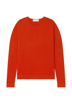 Maison Montagut Pulls>Pull Col Rond En Laine Merinos Finitions Roulotees - Rythme