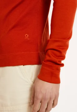 Maison Montagut Pulls>Pull Col Rond En Laine Merinos Finitions Roulotees - Rythme