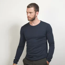 Maison Montagut Pulls>Pull Col Rond En Laine Merinos - Bardem
