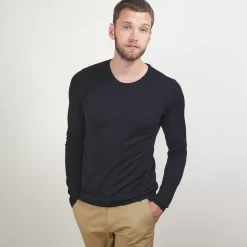 Maison Montagut Pulls>Pull Col Rond En Laine Merinos - Bardem