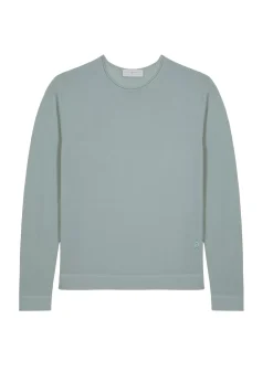 Maison Montagut Pulls>Pull Col Rond En Laine Merinos Finitions Roulotees - Rythme
