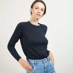 Maison Montagut Pulls>Pull Col Rond En Laine Merinos - Berenice