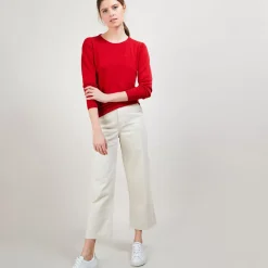 Maison Montagut Pulls>Pull Col Rond En Laine Merinos - Balneo
