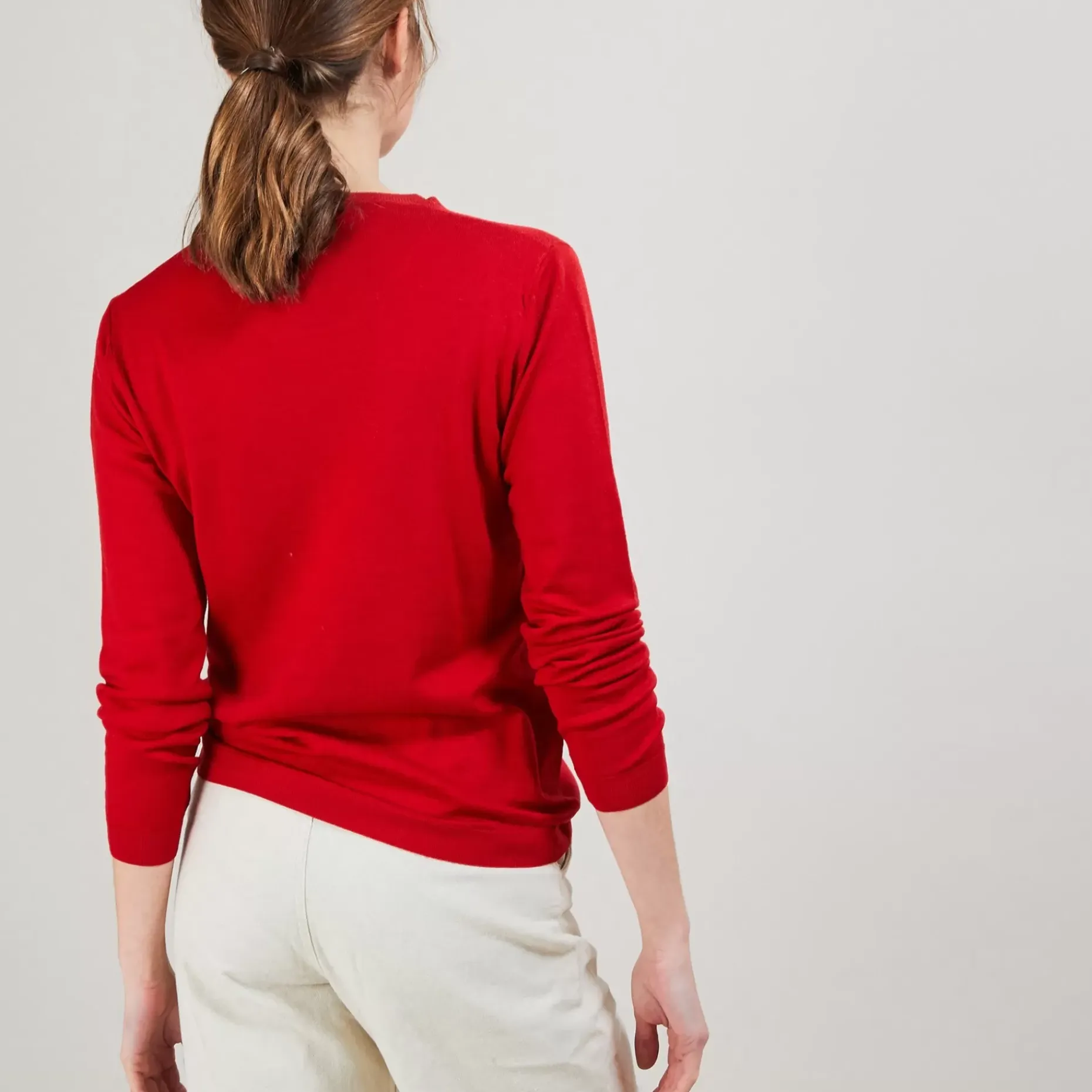 Maison Montagut Pulls>Pull Col Rond En Laine Merinos - Balneo