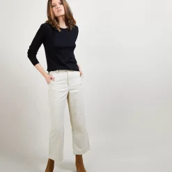 Maison Montagut Pulls>Pull Col Rond En Laine Merinos - Balneo