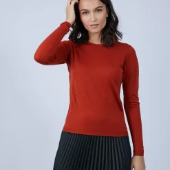 Maison Montagut Pulls>Pull Col Rond En Laine Merinos - Berenice