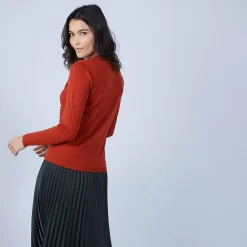 Maison Montagut Pulls>Pull Col Rond En Laine Merinos - Berenice