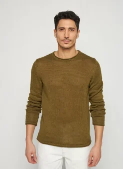 Maison Montagut Pulls>Pull Col Rond En Lin - Rudy