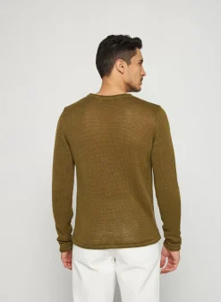 Maison Montagut Pulls>Pull Col Rond En Lin - Rudy