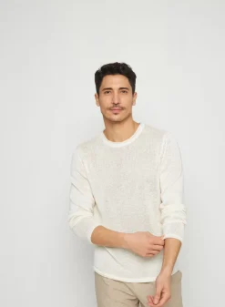 Maison Montagut Pulls>Pull Col Rond En Lin - Rudy