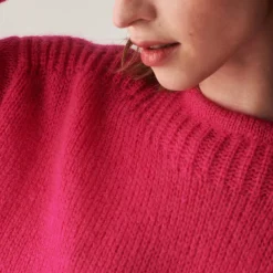 Maison Montagut Pulls>Pull Col Rond En Mohair En Point Jersey - Amandine