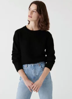 Maison Montagut Pulls>Pull Col Rond En Mohair Finitions Roulotees - Alexia