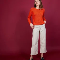 Maison Montagut Pulls>Pull Col Rond En Soie Coton Et Laine - Benji