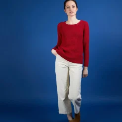 Maison Montagut Pulls>Pull Col Rond En Soie Coton Et Laine - Benji