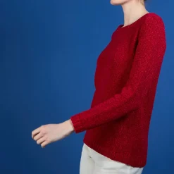 Maison Montagut Pulls>Pull Col Rond En Soie Coton Et Laine - Benji
