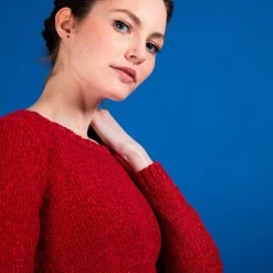 Maison Montagut Pulls>Pull Col Rond En Soie Coton Et Laine - Benji