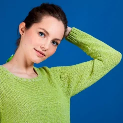Maison Montagut Pulls>Pull Col Rond En Soie Coton Et Laine - Benji