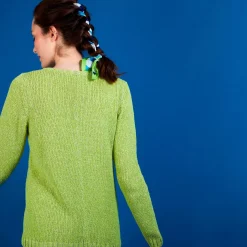 Maison Montagut Pulls>Pull Col Rond En Soie Coton Et Laine - Benji