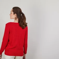 Maison Montagut Pulls>Pull Col Rond En Soie Coton Et Laine - Benji