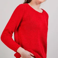 Maison Montagut Pulls>Pull Col Rond En Soie Coton Et Laine - Benji