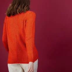 Maison Montagut Pulls>Pull Col Rond En Soie Coton Et Laine - Benji