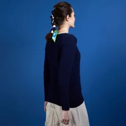 Maison Montagut Pulls>Pull Col Rond En Soie Coton Et Laine - Benji