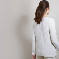 Maison Montagut Pulls>Pull Col Rond En Soie Coton Et Laine - Benji