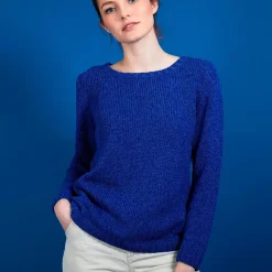 Maison Montagut Pulls>Pull Col Rond En Soie Coton Et Laine - Benji