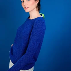 Maison Montagut Pulls>Pull Col Rond En Soie Coton Et Laine - Benji