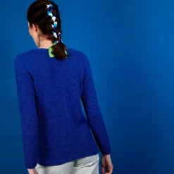 Maison Montagut Pulls>Pull Col Rond En Soie Coton Et Laine - Benji