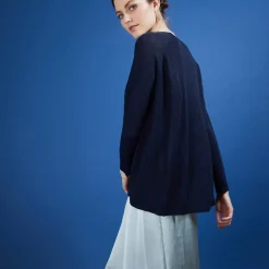Maison Montagut Pulls>Pull Col Rond En Viscose Crepe - Babouche