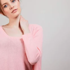 Maison Montagut Pulls>Pull Col Rond En Viscose Crepe - Babouche