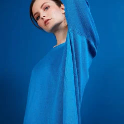 Maison Montagut Pulls>Pull Col Rond En Viscose Crepe - Babouche